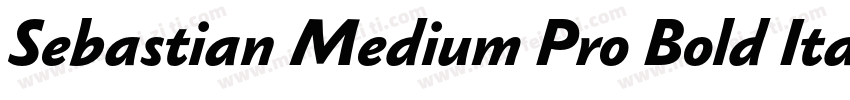 Sebastian Medium Pro Bold Italic字体转换